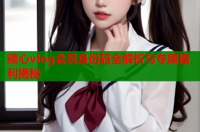 糖心vlog会员身份码全解析与专属福利揭秘