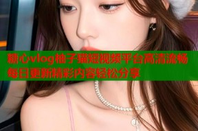 糖心vlog柚子猫短视频平台高清流畅每日更新精彩内容轻松分享