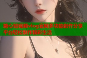 糖心短视频vlog官网多功能创作分享平台轻松制作精彩生活