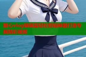 糖心vlog锅锅酱轻松剪辑神器打造专属精彩视频
