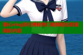 糖心vlog排行揭秘热门视频轻松发现精彩内容