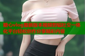 糖心vlog最新版本视频剪辑社交一体化平台轻松创作分享精彩内容