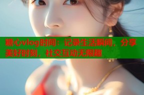 糖心vlog时间：记录生活瞬间，分享美好时刻，社交互动无限趣