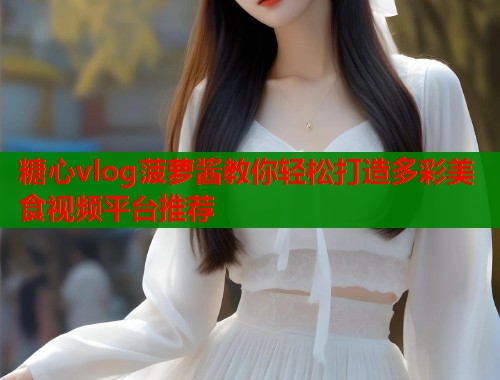 糖心vlog菠萝酱教你轻松打造多彩美食视频平台推荐  第2张